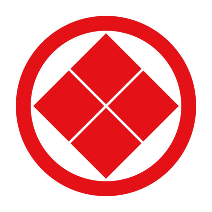 丸に隅立て四つ石紋 8