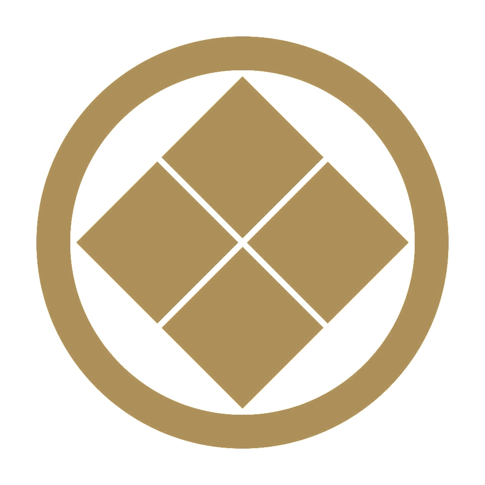 丸に隅立て四つ石紋 9
