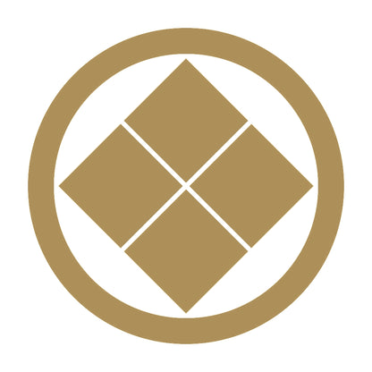 丸に隅立て四つ石紋 9