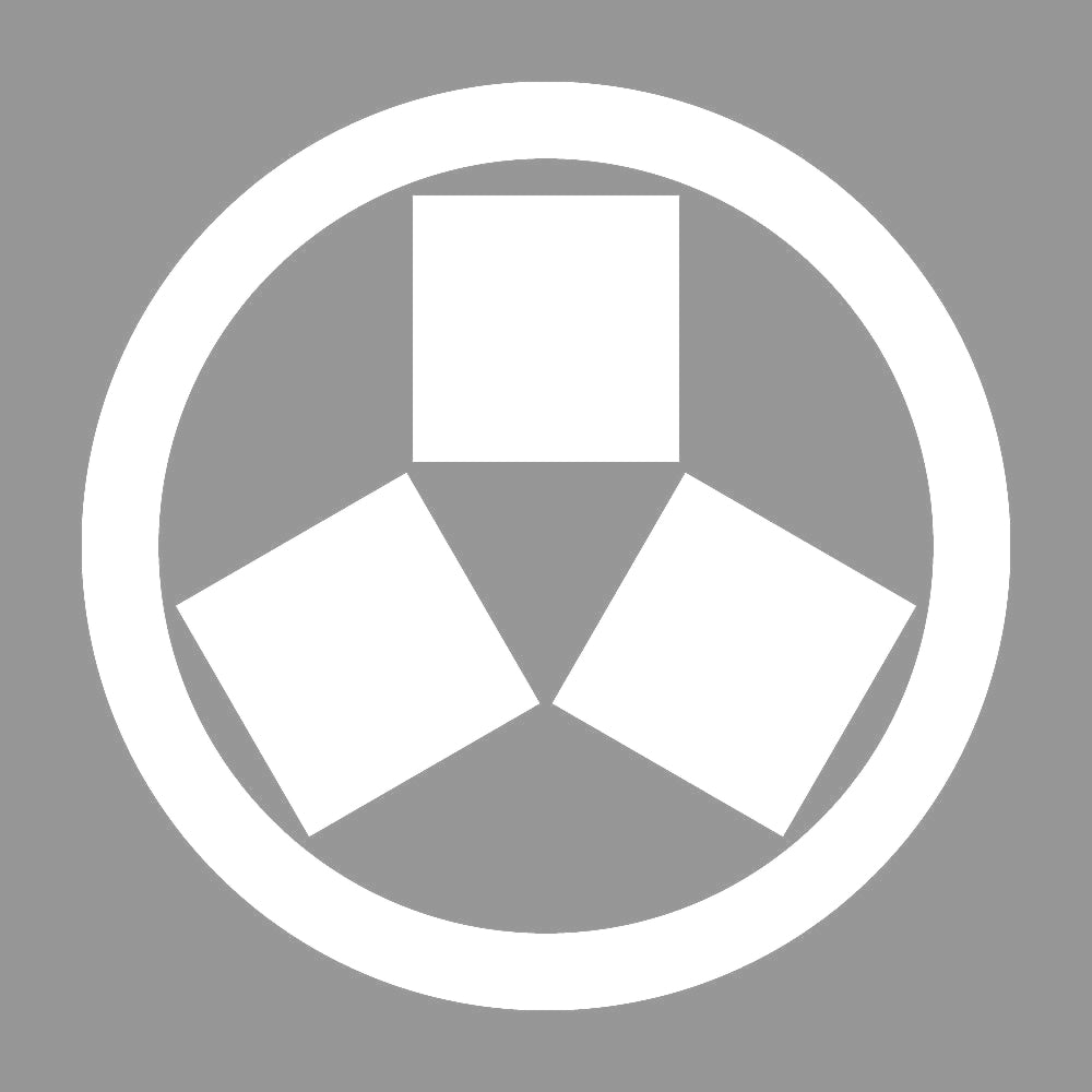 丸に三つ寄せ石紋 7