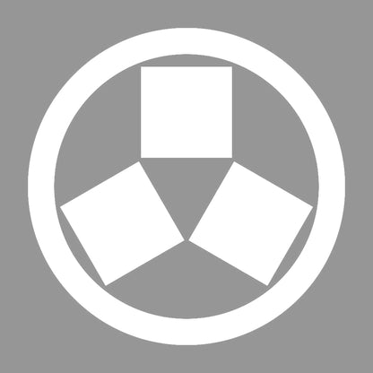 丸に三つ寄せ石紋 7