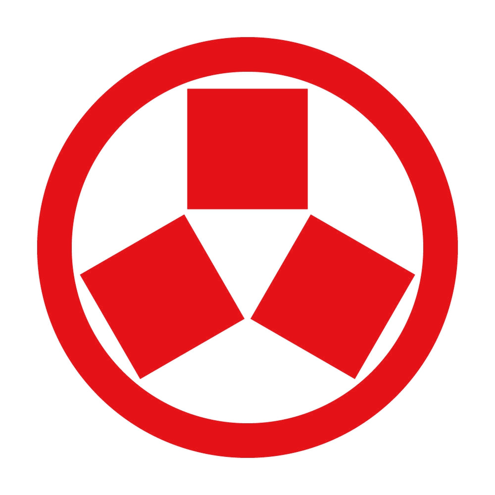 丸に三つ寄せ石紋 8