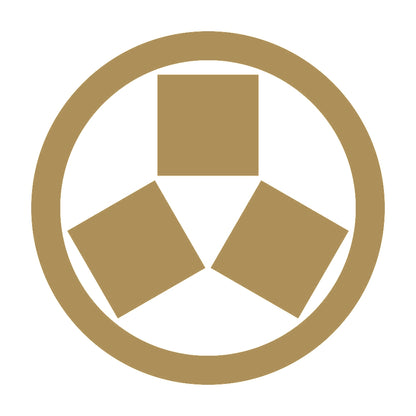 丸に三つ寄せ石紋 9