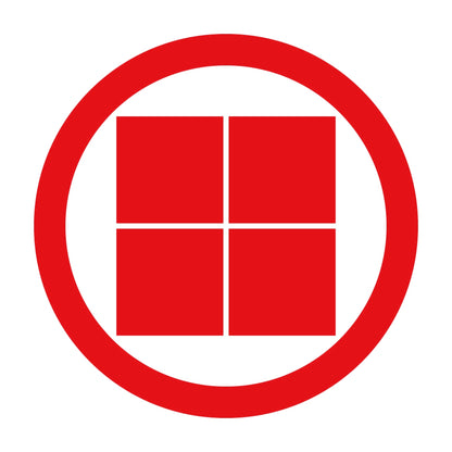 丸に平四つ割石紋 8