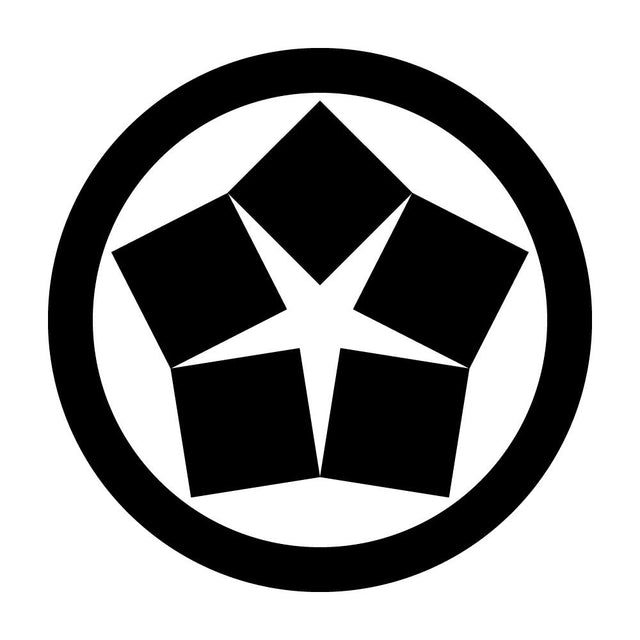 丸に五つ寄せ石紋