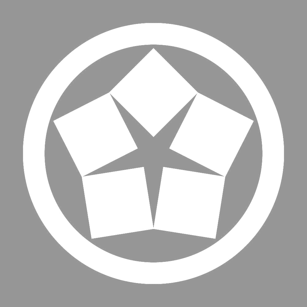 丸に五つ寄せ石紋 7