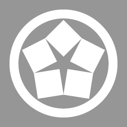 丸に五つ寄せ石紋 7