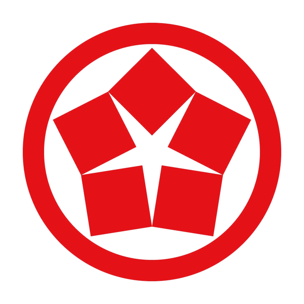 丸に五つ寄せ石紋 8