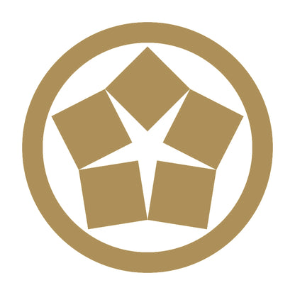 丸に五つ寄せ石紋 9