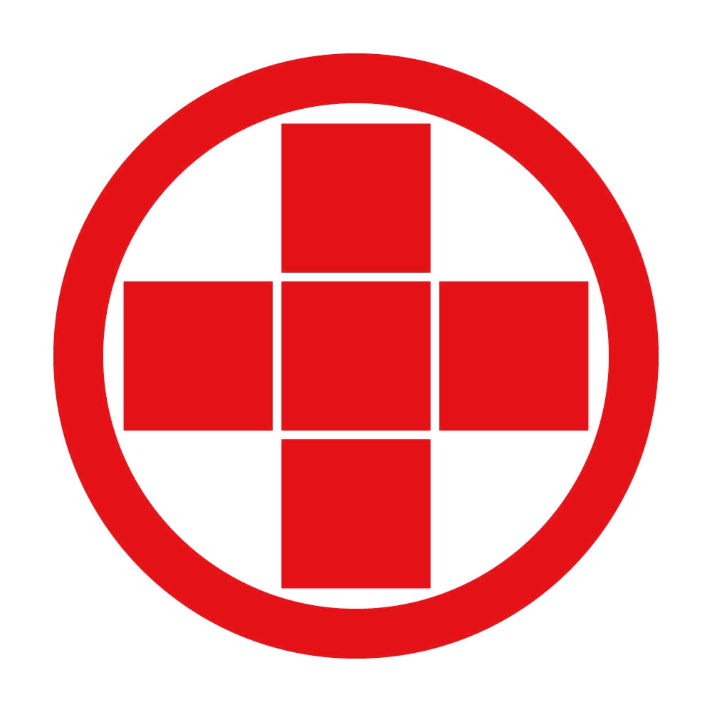 丸に十字五つ石紋 8
