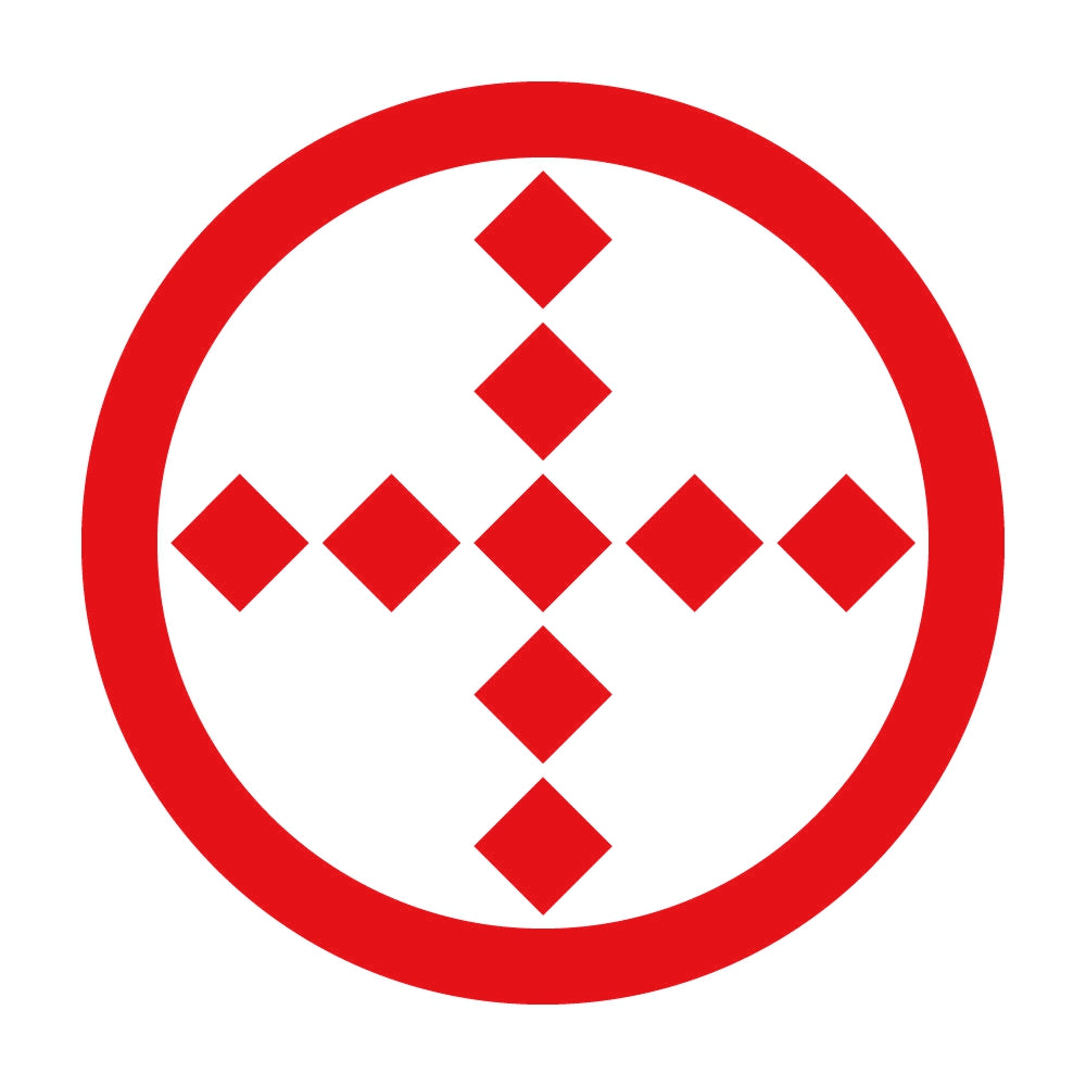 丸に十字石久留子紋 8