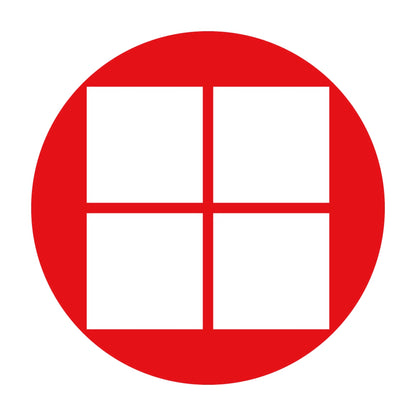 石持ち地抜き平四つ石紋 8