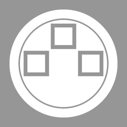 丸に地抜き三つ石紋 7