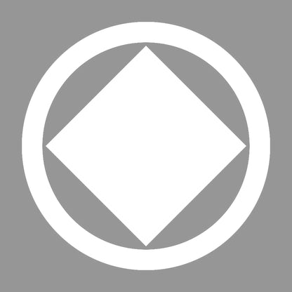 丸に隅立て一つ石紋 7