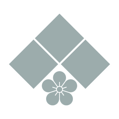 三つ石に梅の花紋 10