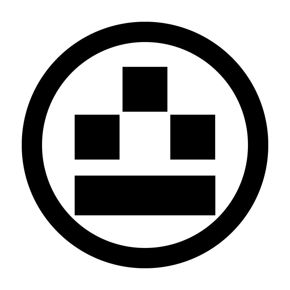 丸の内に三つ石に一文字紋