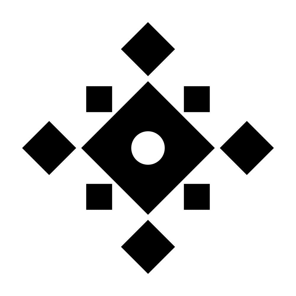 八つ石に釘抜紋