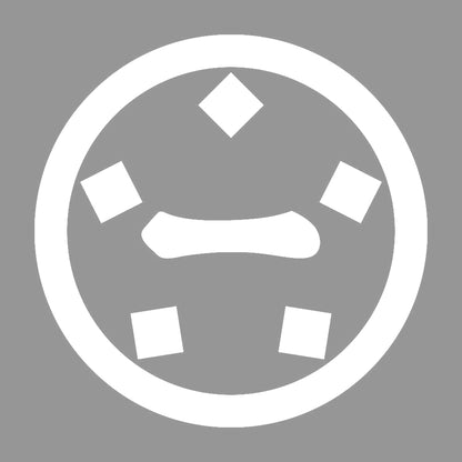丸に五つ石に一文字紋 7