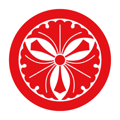丸に剣三つ銀杏紋 8