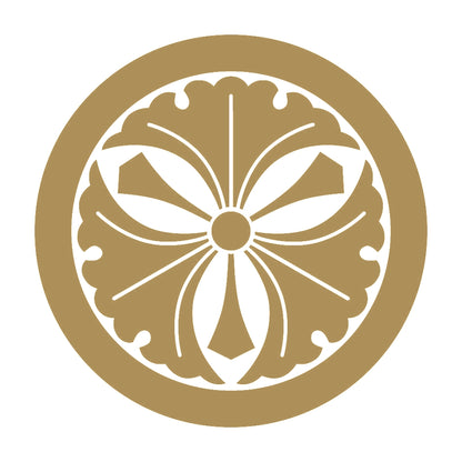 丸に剣三つ銀杏紋 9