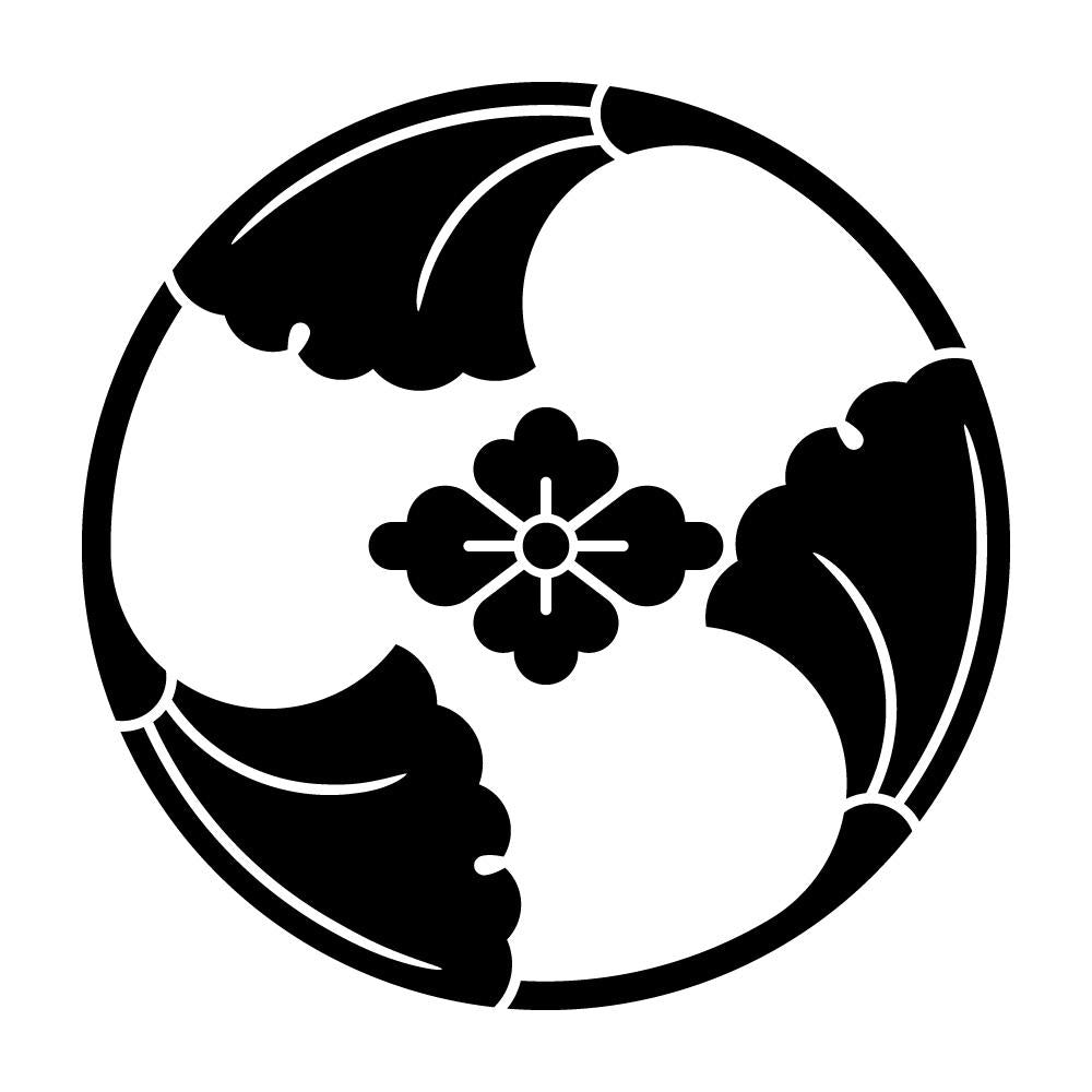 三つ割り銀杏に花菱紋