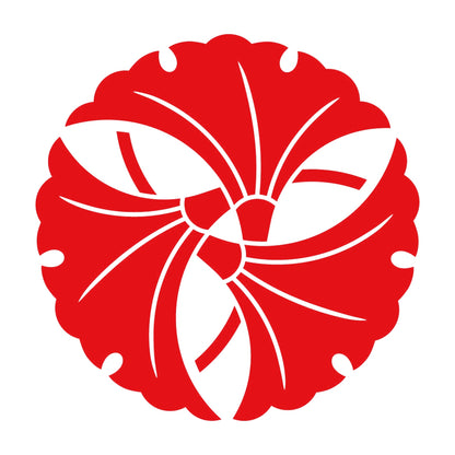 三つ組み合わせ銀杏紋 8