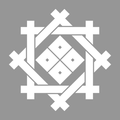 重ね井筒に隅立て四つ目紋 7