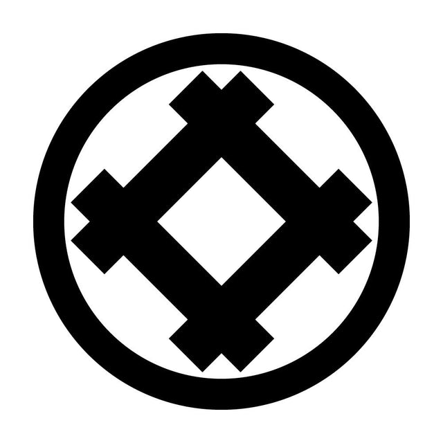 丸に隅立て井筒紋