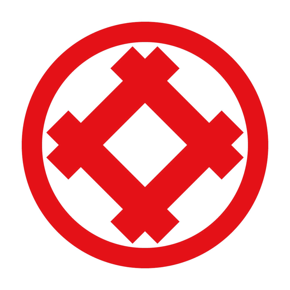 丸に隅立て井筒紋 8