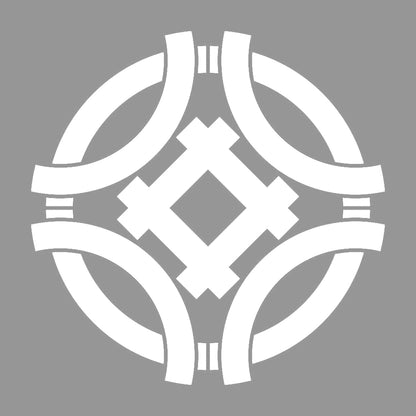 七宝崩しに井筒紋 7