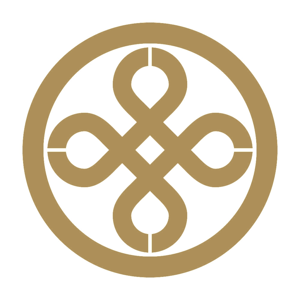 丸に隅立て結び井筒紋 9