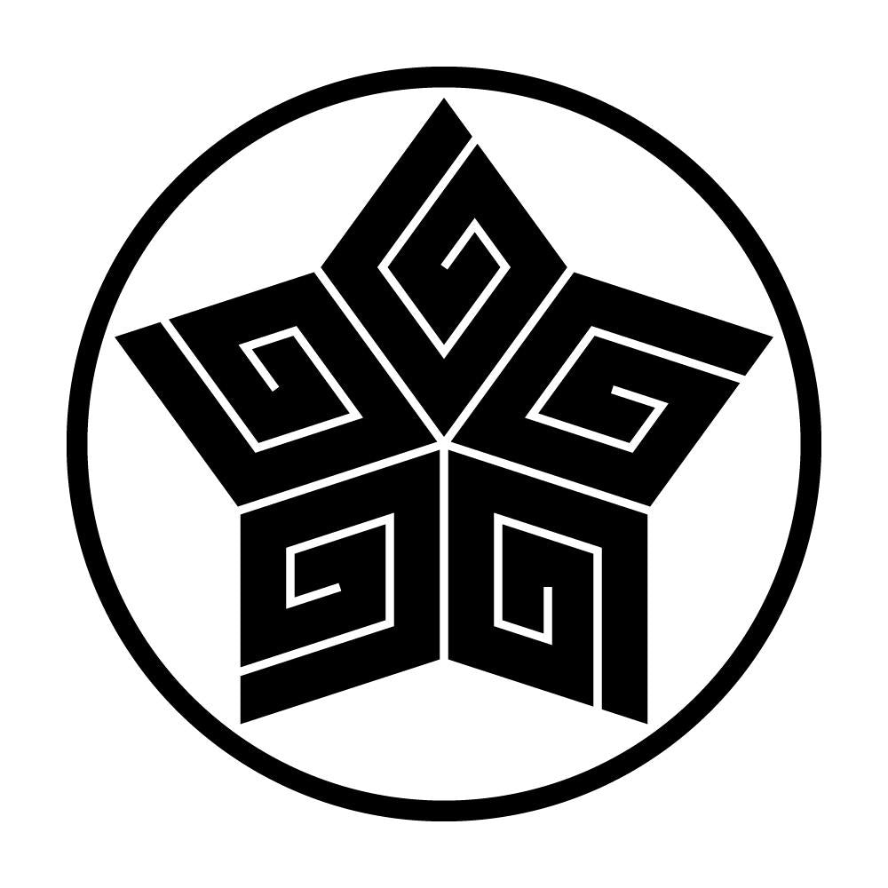 糸輪に五つ稲妻菱紋