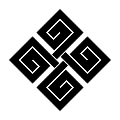 隅立て結び稲妻紋