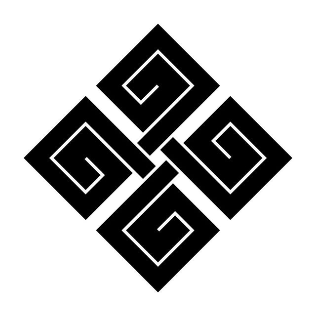 隅立て結び稲妻紋