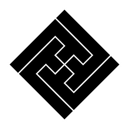 隅立て紗綾形稲妻紋
