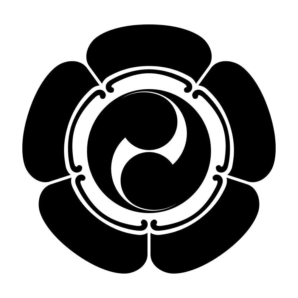 五瓜に二つ巴紋