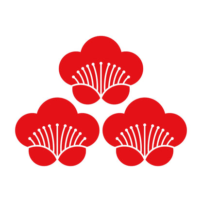 三つ盛り香い梅紋 8