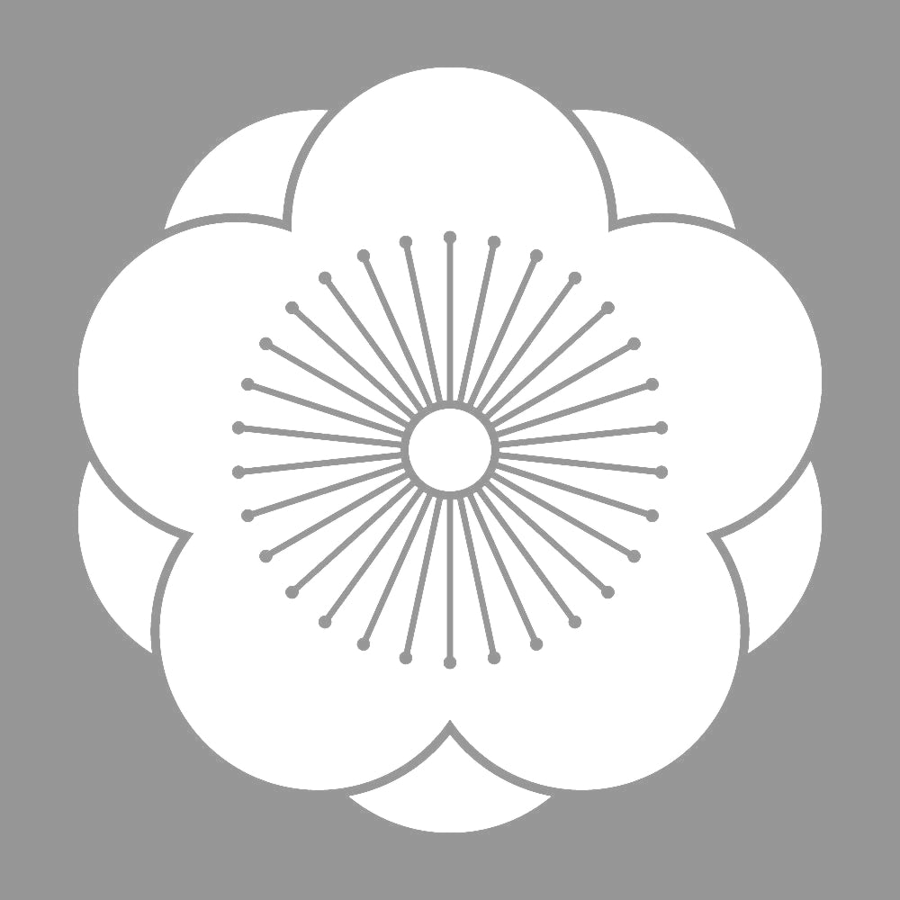 八重向こう梅紋 7