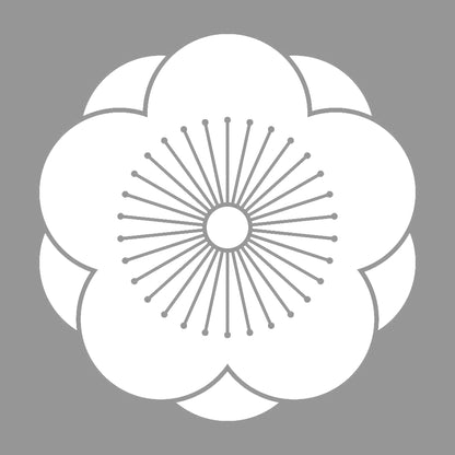 八重向こう梅紋 7