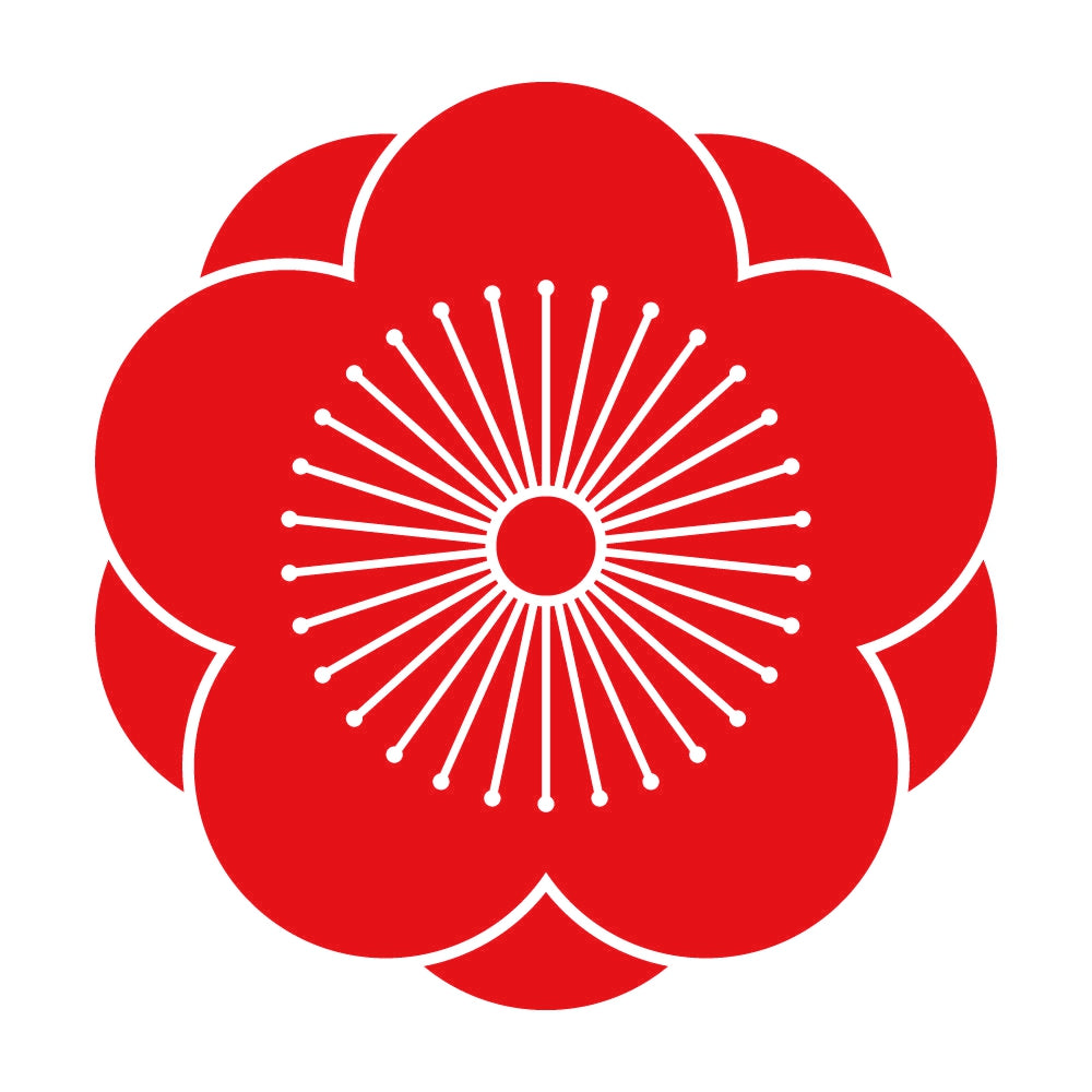 八重向こう梅紋 8