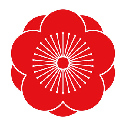 八重向こう梅紋 8