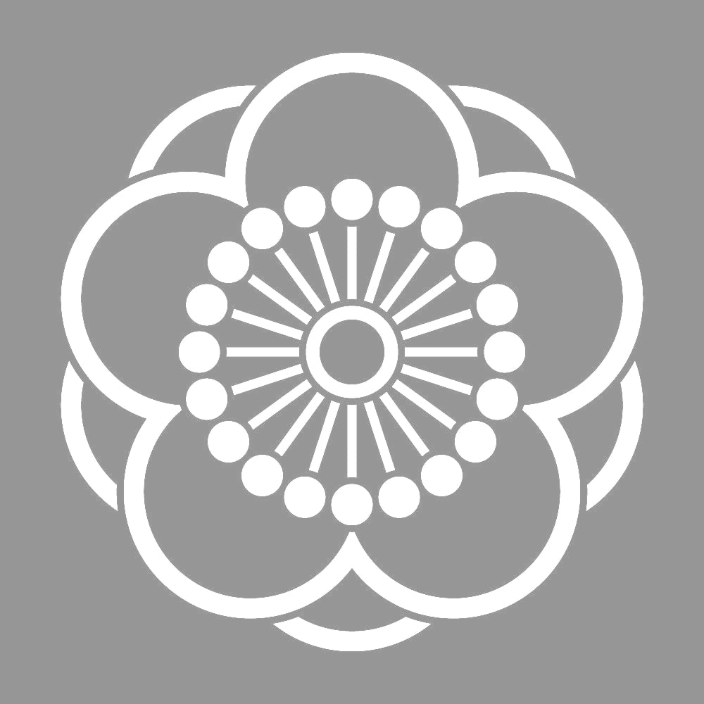 陰八重向こう梅紋 7
