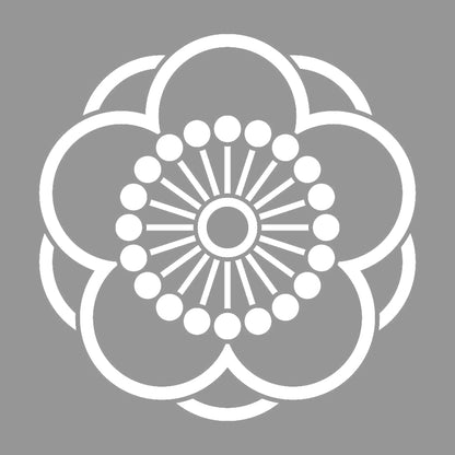 陰八重向こう梅紋 7