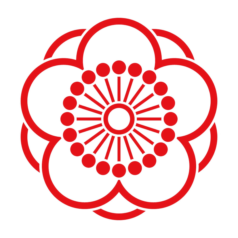 陰八重向こう梅紋 8