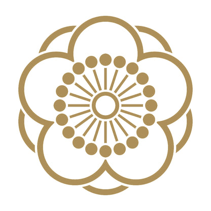 陰八重向こう梅紋 9