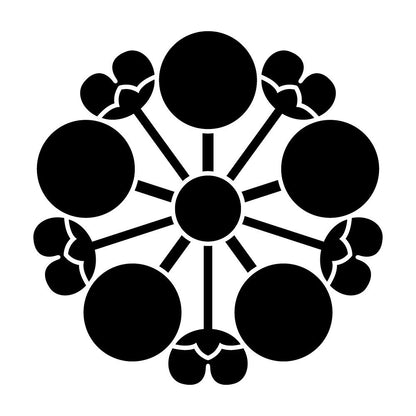 花付き梅鉢紋