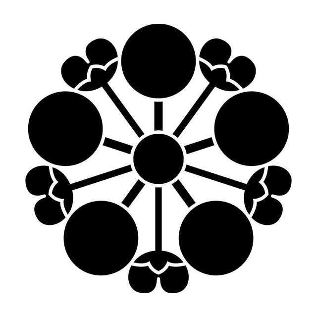 花付き梅鉢紋