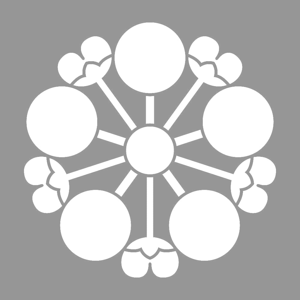 花付き梅鉢紋 7