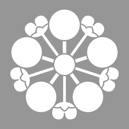 花付き梅鉢紋 7