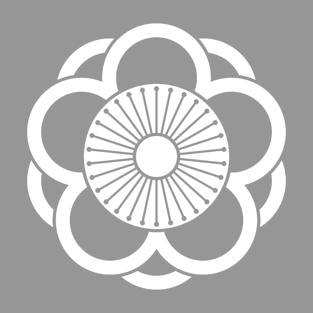 中陰八重向こう梅紋 7